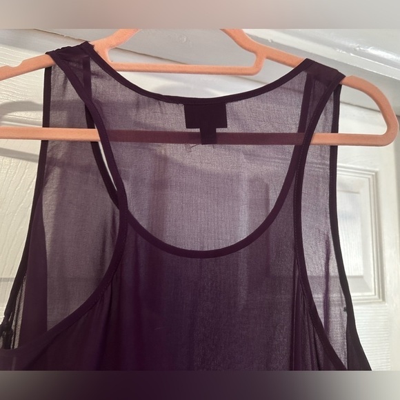 Mossimo Purple Sheer top with Sequin - Picture 3 of 9